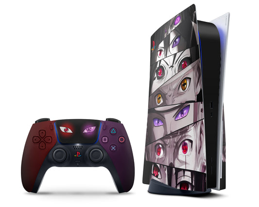 Anime Town Creations PS5 Naruto Eyes PS5 Skins - Anime Naruto PS5 Skin