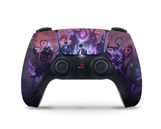 Anime Town Creations PS5 Controller Solo Leveling Jinwoo AuraSkins - Anime Solo Leveling PS5 Controller Skin