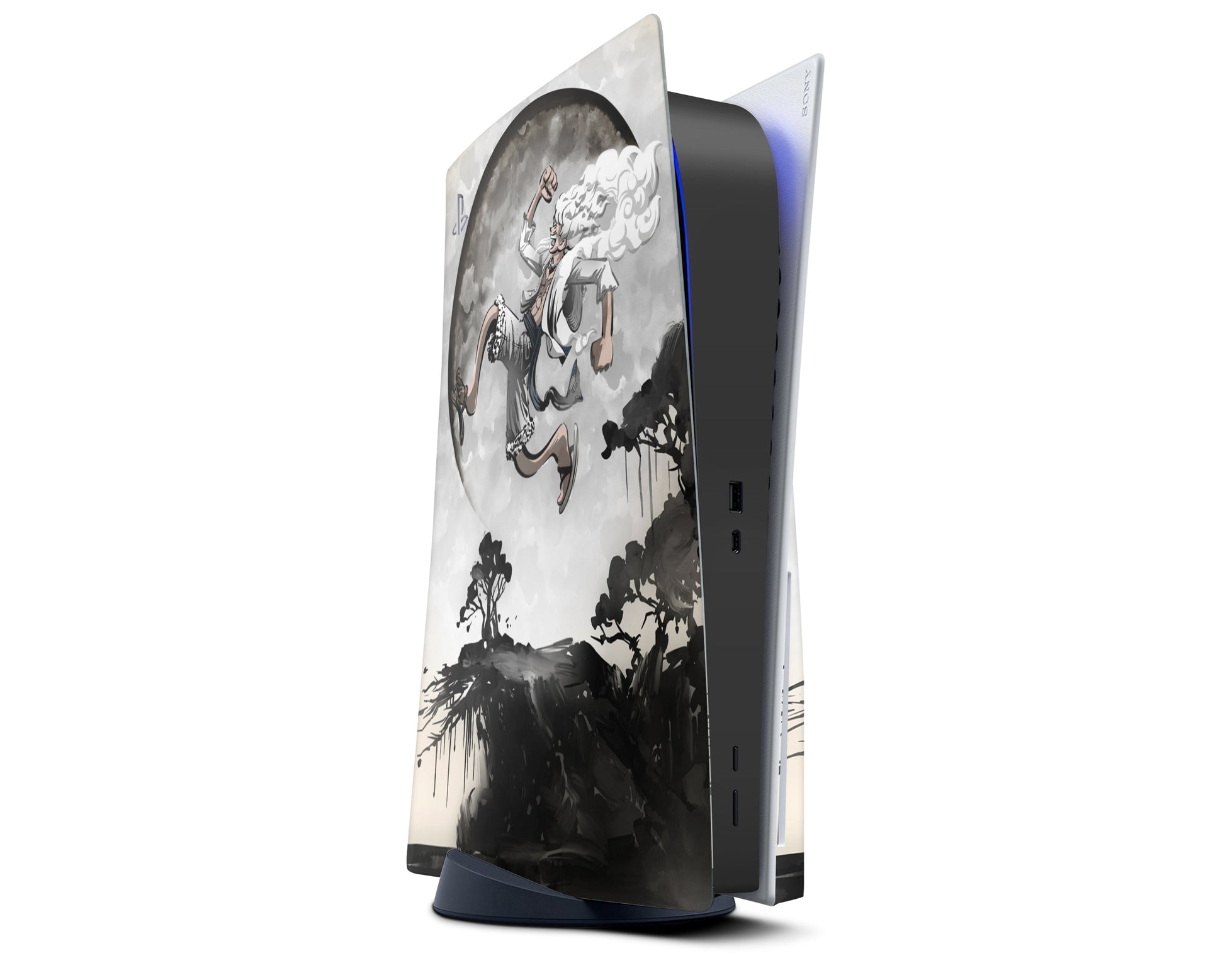Anime Town Creations PS5 One Piece Gear 5 Moon PS5 Skins - Anime One Piece PS5 Skin