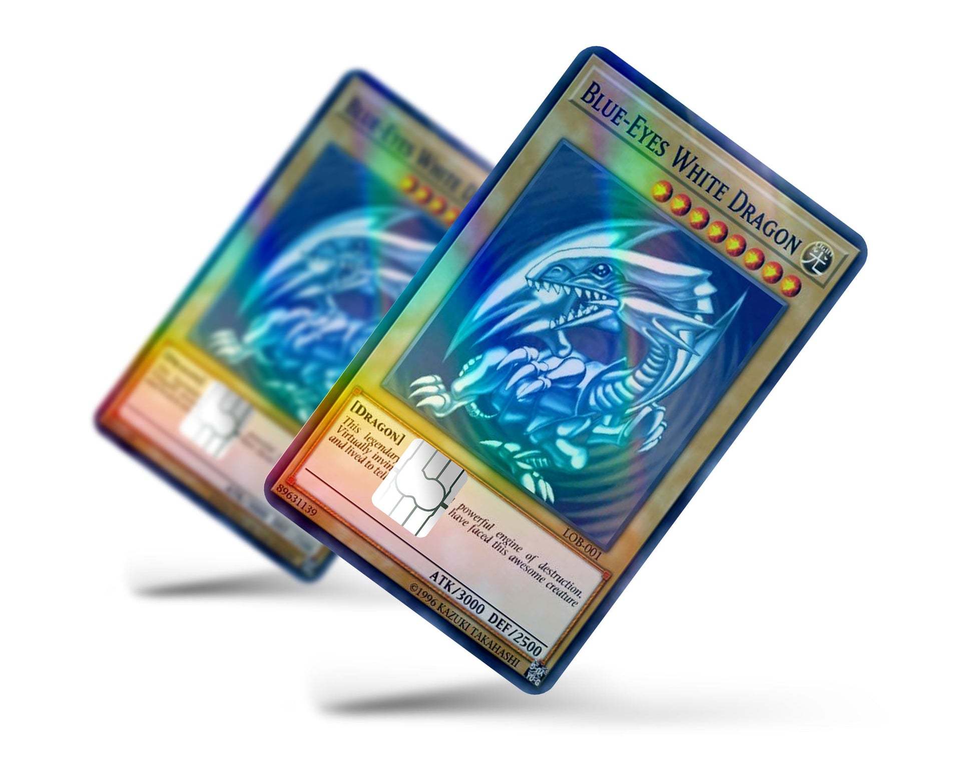 Blue Eyes White Dragon Card Holographic Credit Card Skin - Full / Small Blue Eyes White Dragon Card Holographic Credit Card Skin - Full / Small
