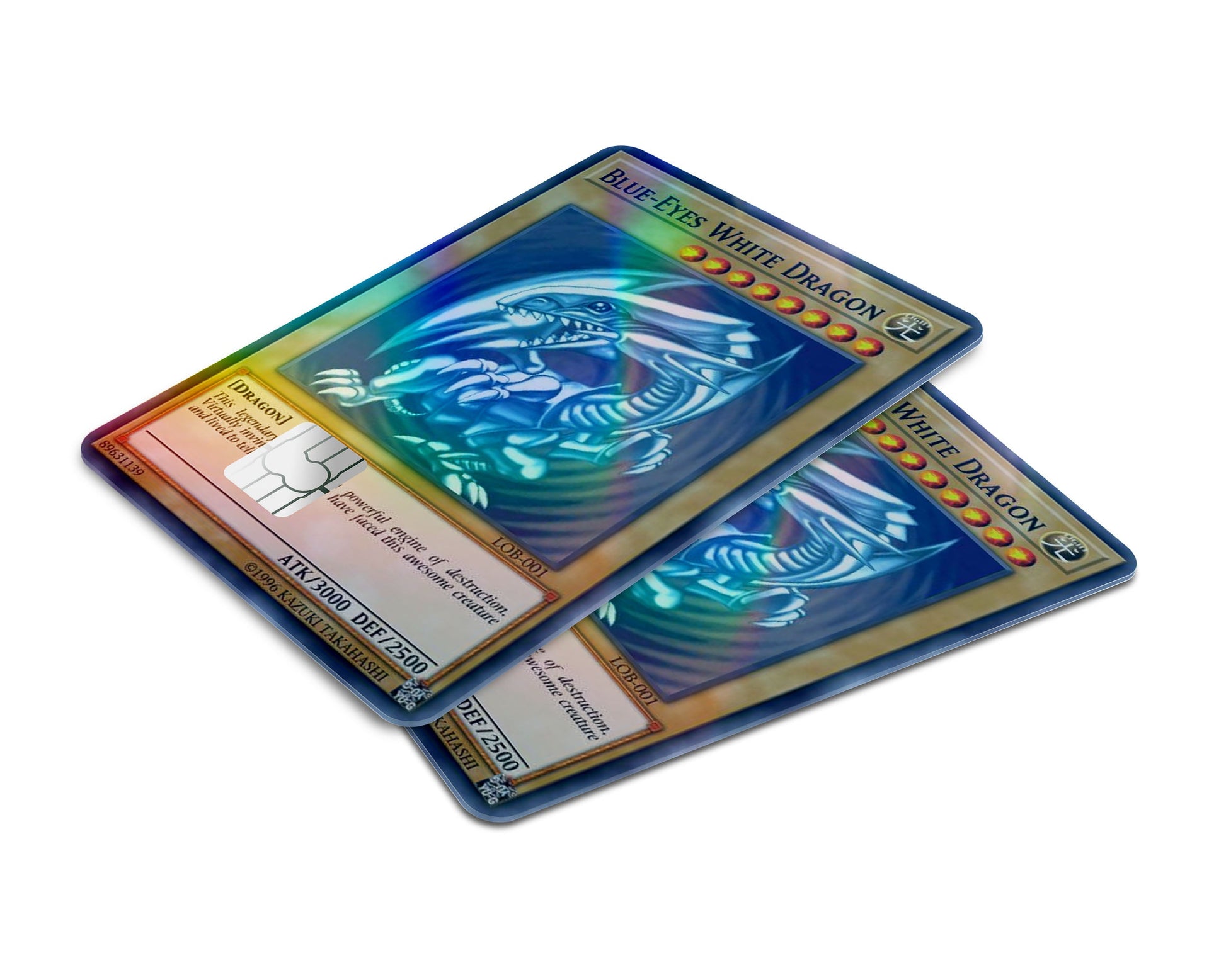 Yu Gi Oh Blue Eyes White Dragon Card Holographic Credit Card Holographic Credit Card Skin Anime Town Creations Yu Gi Oh Blue Eyes White Dragon Card Holographic Credit Card Holographic Credit Card Skin Anime Town Creations