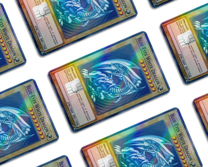 Yu Gi Oh Blue Eyes White Dragon Card Holographic Credit Card Holographic Credit Card Skin Anime Town Creations Yu Gi Oh Blue Eyes White Dragon Card Holographic Credit Card Holographic Credit Card Skin Anime Town Creations