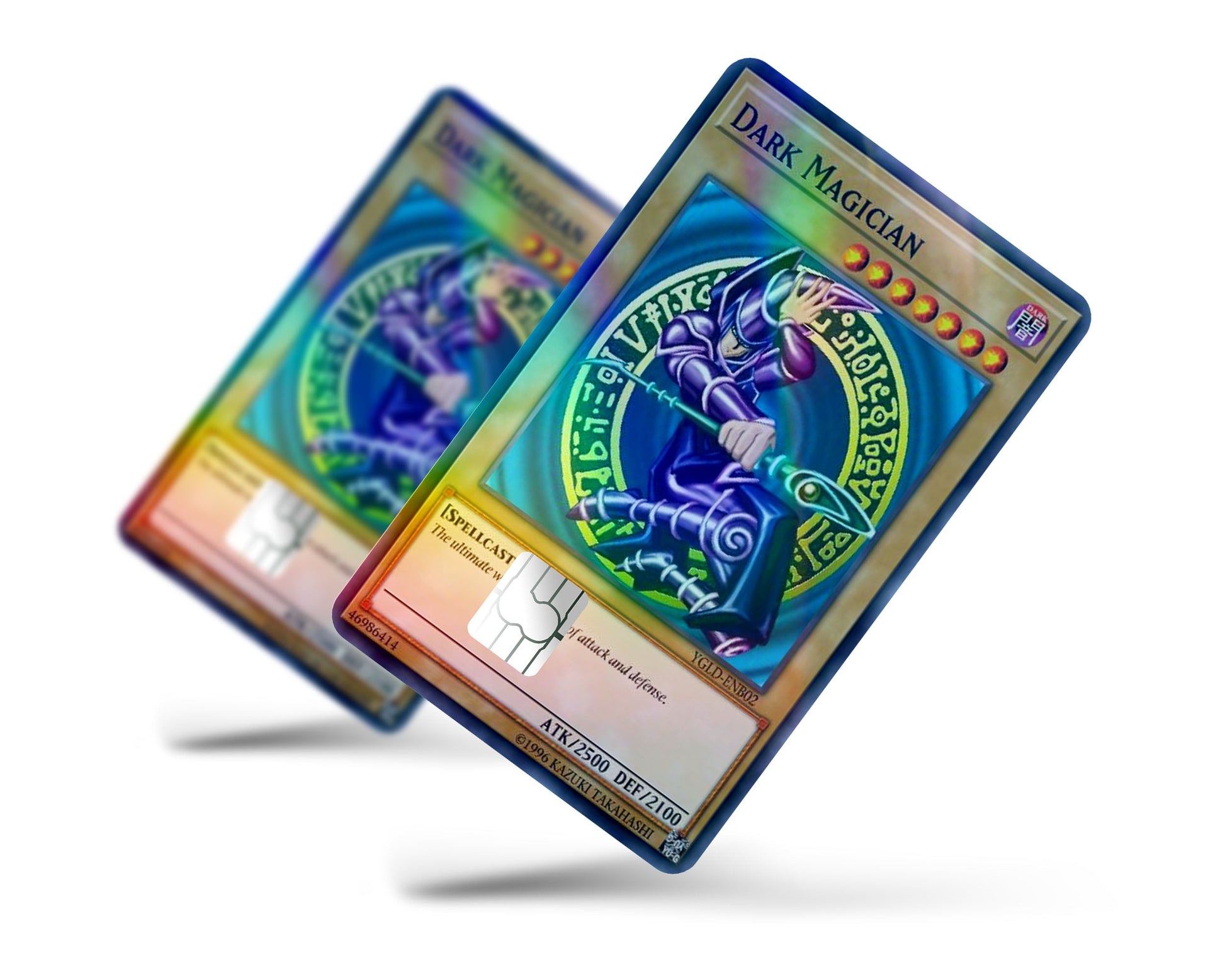 rare dark magician card Dark Magician Card Holographic Credit Card Holographic Credit Card Skin – Anime Town Creations