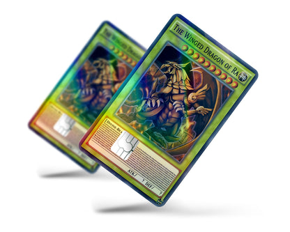 Anime Town Creations Holographic Credit Card Winged Dragon of Ra Card Full Skins - Anime YGO Holographic Credit Card Skin