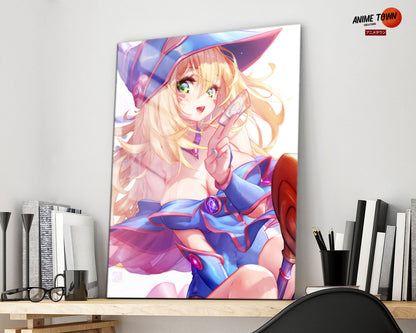 Anime Town Creations Metal Poster Dark Magician Girl Card 16" x 24" Home Goods - Anime YGO Metal Poster