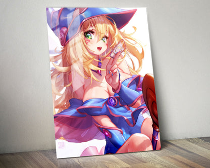 Anime Town Creations Metal Poster Dark Magician Girl Card 11" x 14" Home Goods - Anime YGO Metal Poster