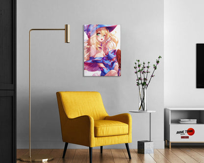 Anime Town Creations Metal Poster Dark Magician Girl Card 11" x 14" Home Goods - Anime YGO Metal Poster