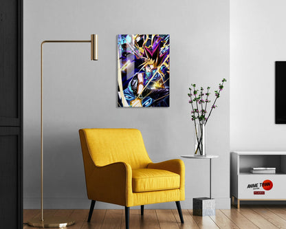 Anime Town Creations Metal Poster Yugi & Black Luster Soldier Card 11" x 14" Home Goods - Anime YGO Metal Poster