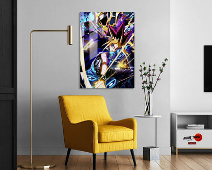 Yugi & Black Luster Soldier Card Metal Poster