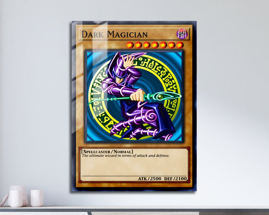 Anime Town Creations Metal Poster Dark Magician Card 11" x 17" Home Goods - Anime YGO Metal Poster