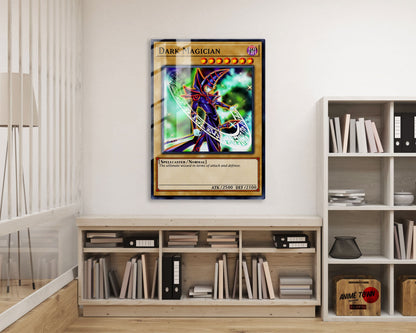 Anime Town Creations Metal Poster Dark Magician 1st Edition Card 16" x 24" Home Goods - Anime YGO Metal Poster