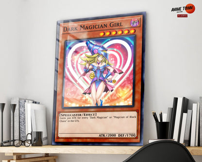 Anime Town Creations Metal Poster Girl Dark Magician Card 16" x 24" Home Goods - Anime YGO Metal Poster
