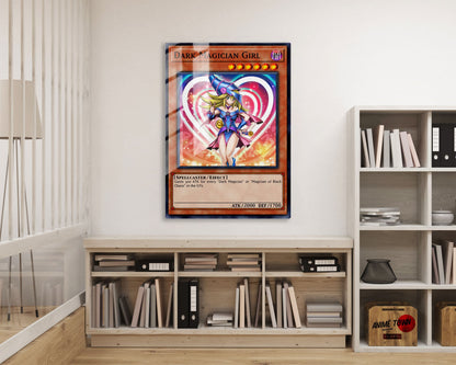 Anime Town Creations Metal Poster Girl Dark Magician Card 16" x 24" Home Goods - Anime YGO Metal Poster
