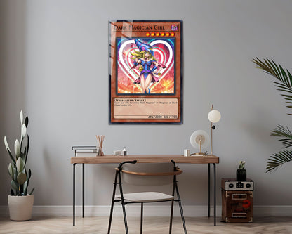 Anime Town Creations Metal Poster Girl Dark Magician Card 24" x 36" Home Goods - Anime YGO Metal Poster