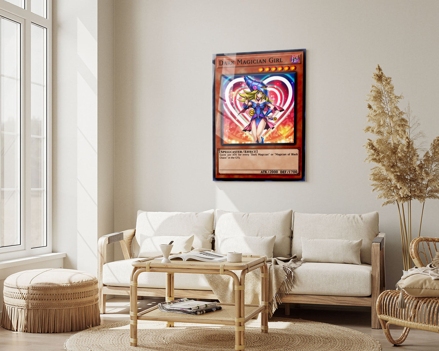 Anime Town Creations Metal Poster Girl Dark Magician Card 5" x 7" Home Goods - Anime YGO Metal Poster