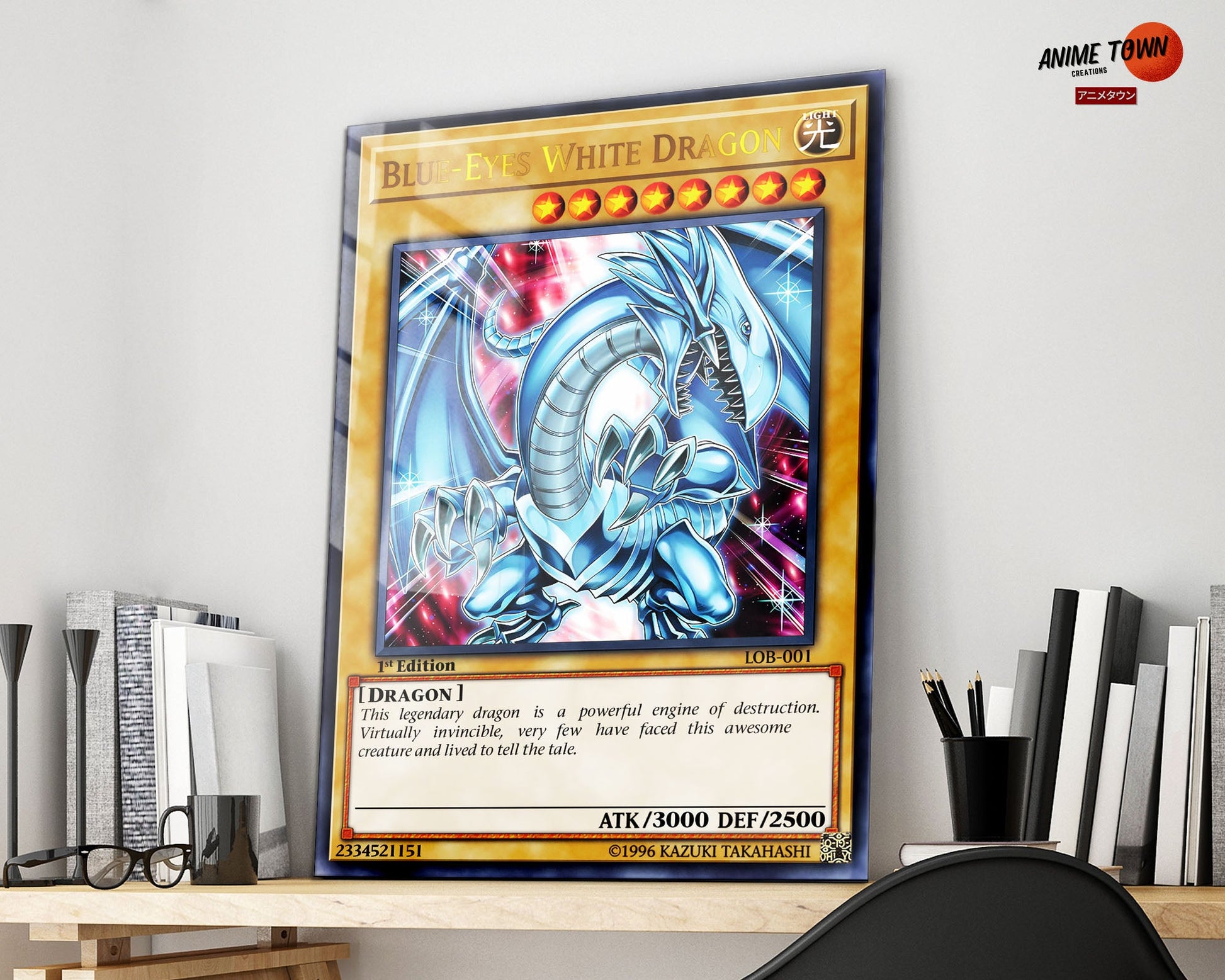 yugioh cards blue eyes white dragon 1st edition Blue-Eyes White Dragon - LOB-EN001 - Ultra Rare - Unlimited 25th Anniversary Edition - YUGIOH Yu-Gi-Oh! Singles Legend of Blue Eyes White Dragon (25th Anniversary Edition)