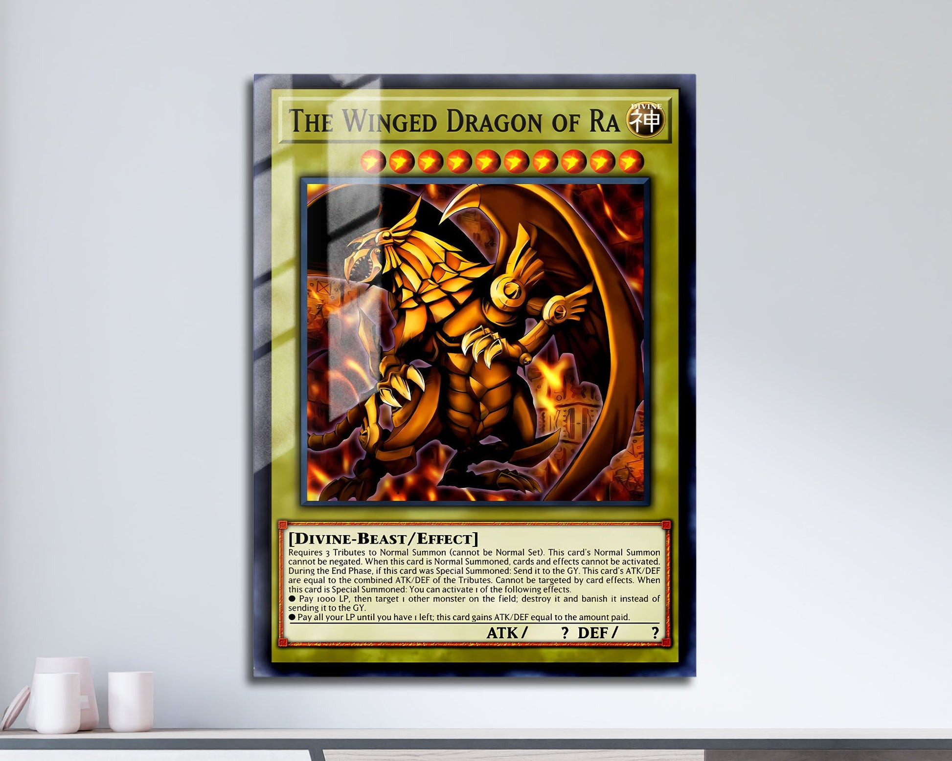 Winged Dragon of Ra Card Metal Poster Metal Poster Anime Town Creations Winged Dragon of Ra Card Metal Poster Metal Poster Anime Town Creations