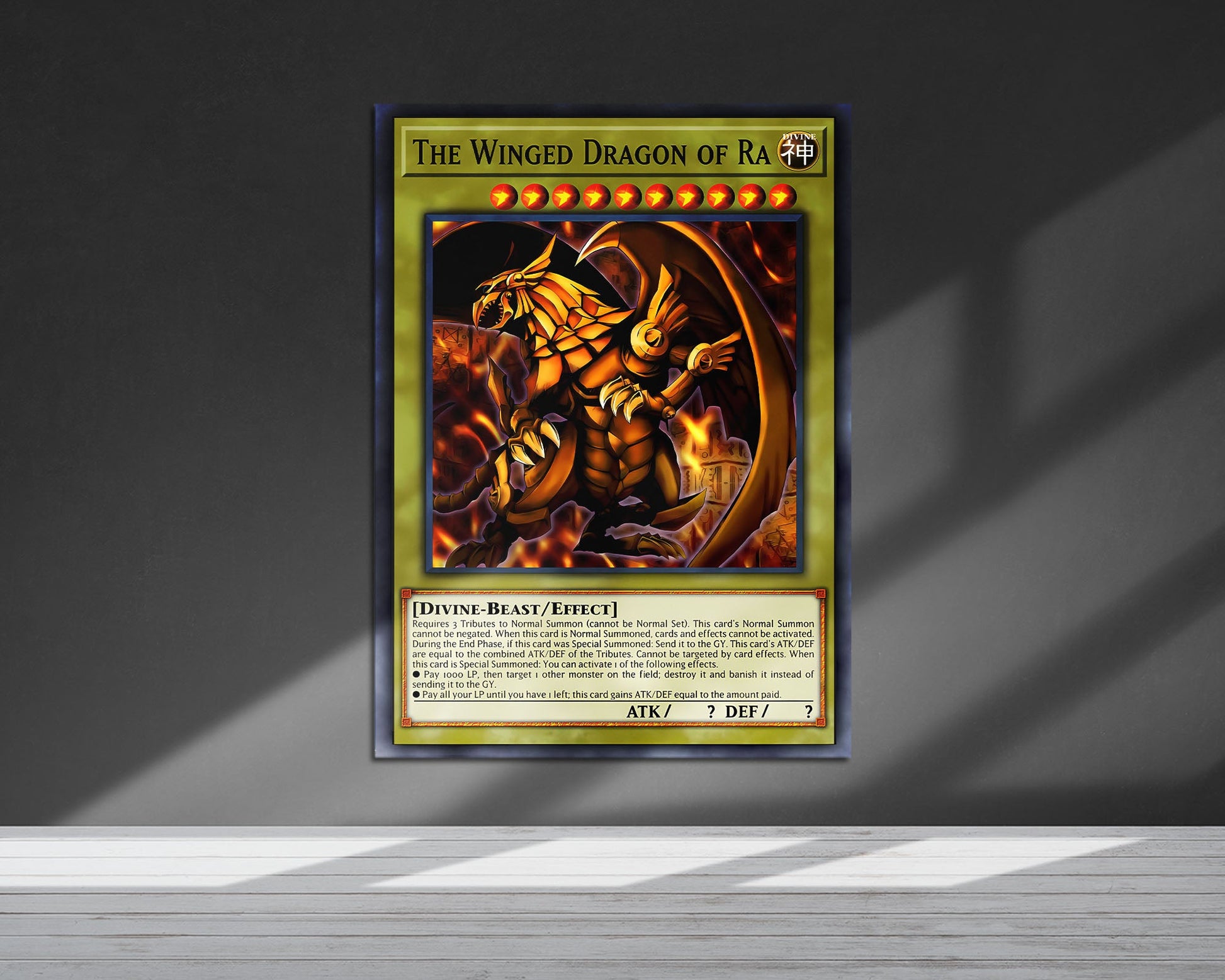 Winged Dragon of Ra Card Metal Poster Metal Poster Anime Town Creations Winged Dragon of Ra Card Metal Poster Metal Poster Anime Town Creations