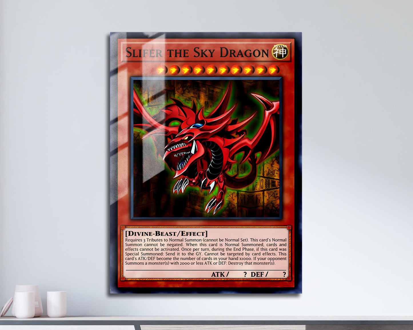 Slifer the Sky Dragon Card Metal Poster Metal Poster Anime Town Creations Slifer the Sky Dragon Card Metal Poster Metal Poster Anime Town Creations