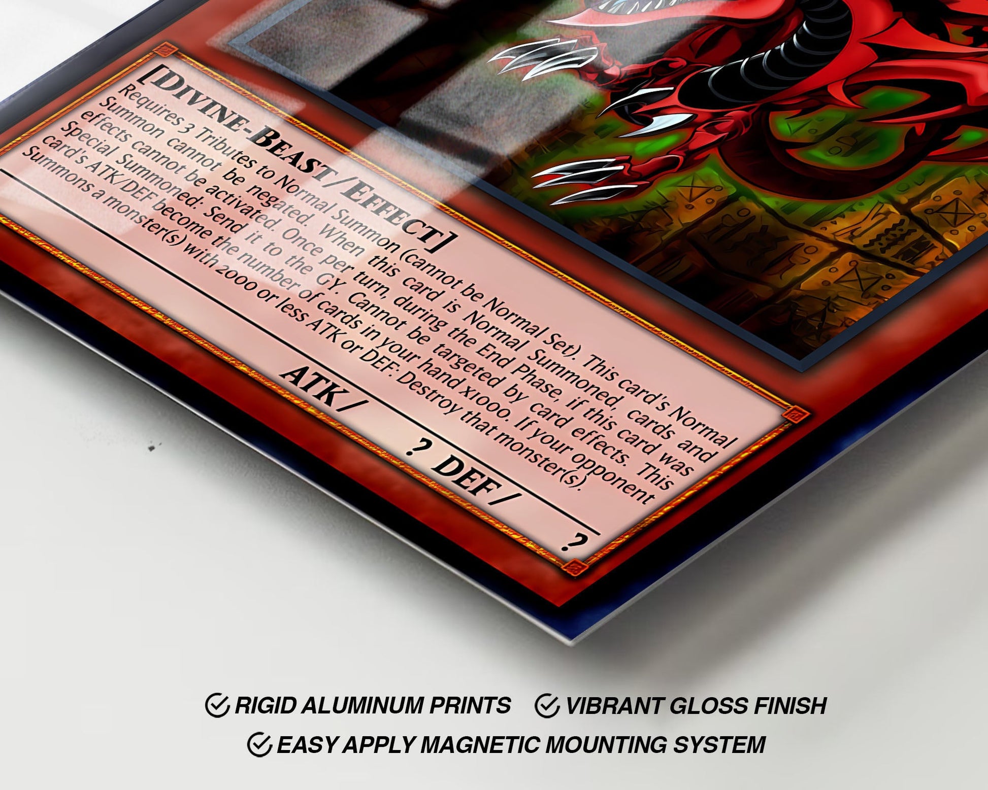 yugioh slifer the sky dragon support cards Slifer the Sky Dragon Card Metal Poster Metal Poster – Anime Town Creations