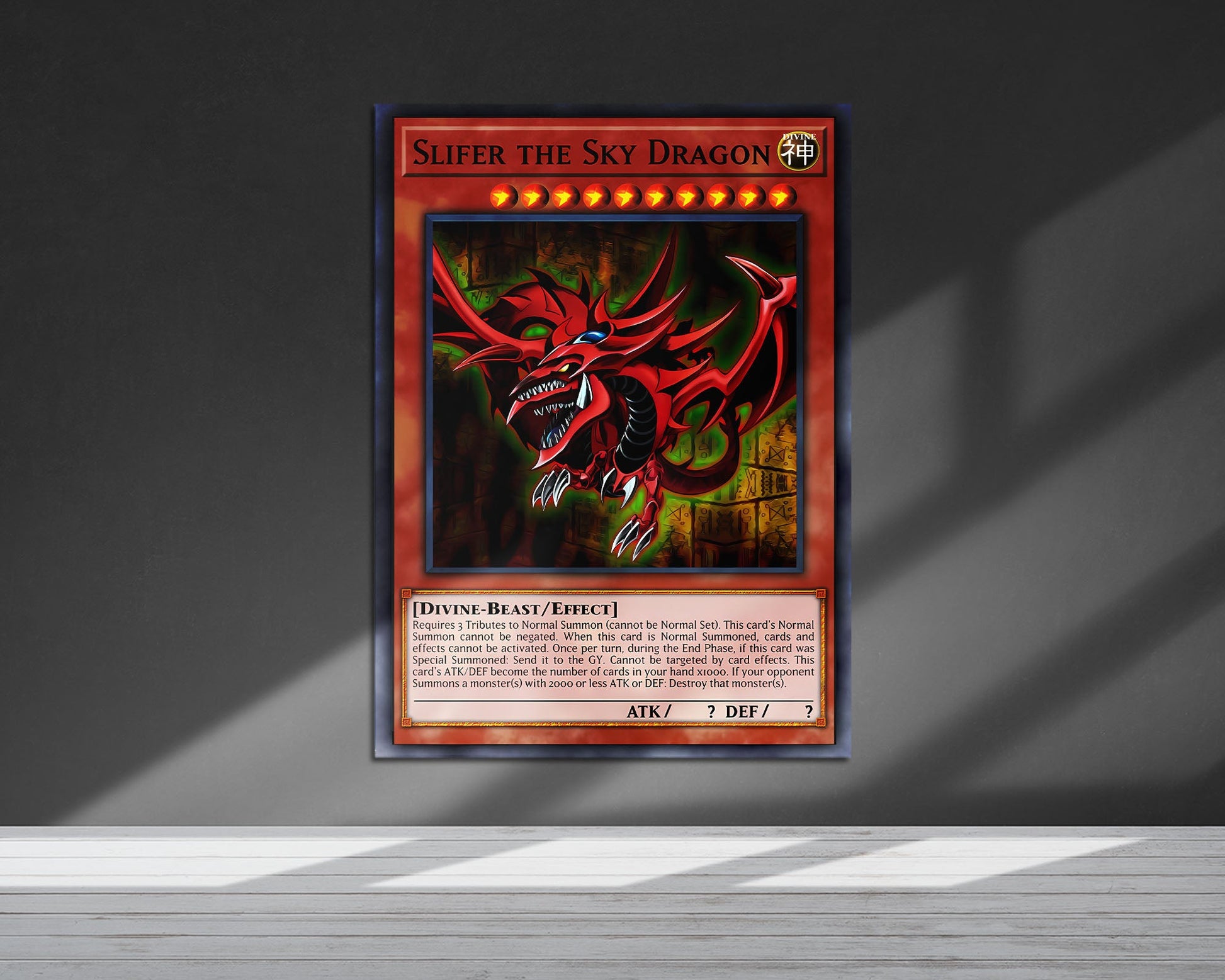 yugioh slifer the sky dragon card Slifer the Sky Dragon Card Metal Poster Metal Poster – Anime Town Creations