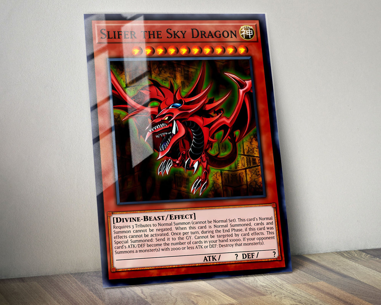 Slifer the Sky Dragon Card Metal Poster Metal Poster Anime Town Creations Slifer the Sky Dragon Card Metal Poster Metal Poster Anime Town Creations