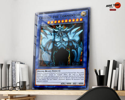 Anime Town Creations Metal Poster Obelisk the Tormentor Card 16" x 24" Home Goods - Anime YGO Metal Poster