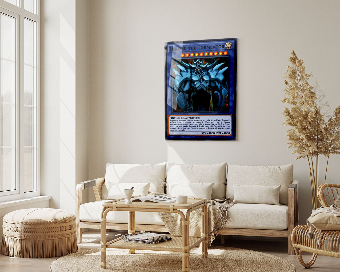 Anime Town Creations Metal Poster Obelisk the Tormentor Card 5" x 7" Home Goods - Anime YGO Metal Poster