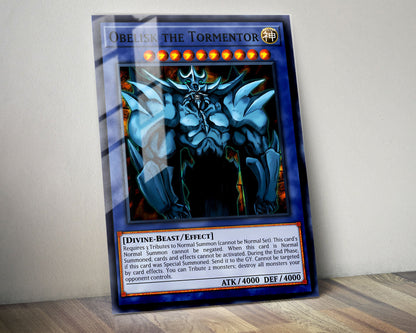 Anime Town Creations Metal Poster Obelisk the Tormentor Card 11" x 14" Home Goods - Anime YGO Metal Poster