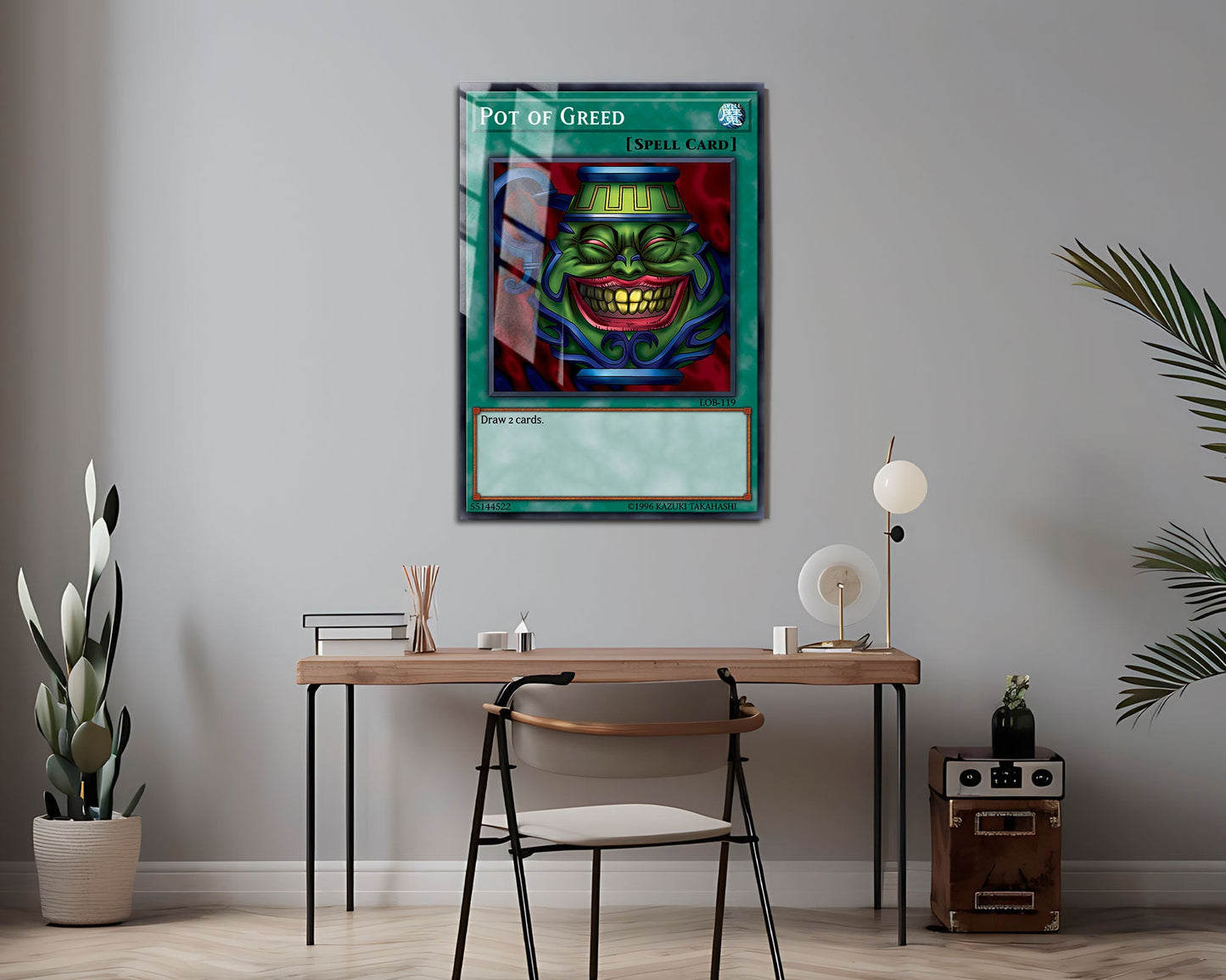 Anime Town Creations Metal Poster Pot of Greed Card 24" x 36" Home Goods - Anime YGO Metal Poster