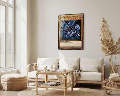 Red Eyes Black Dragon Card Metal Poster