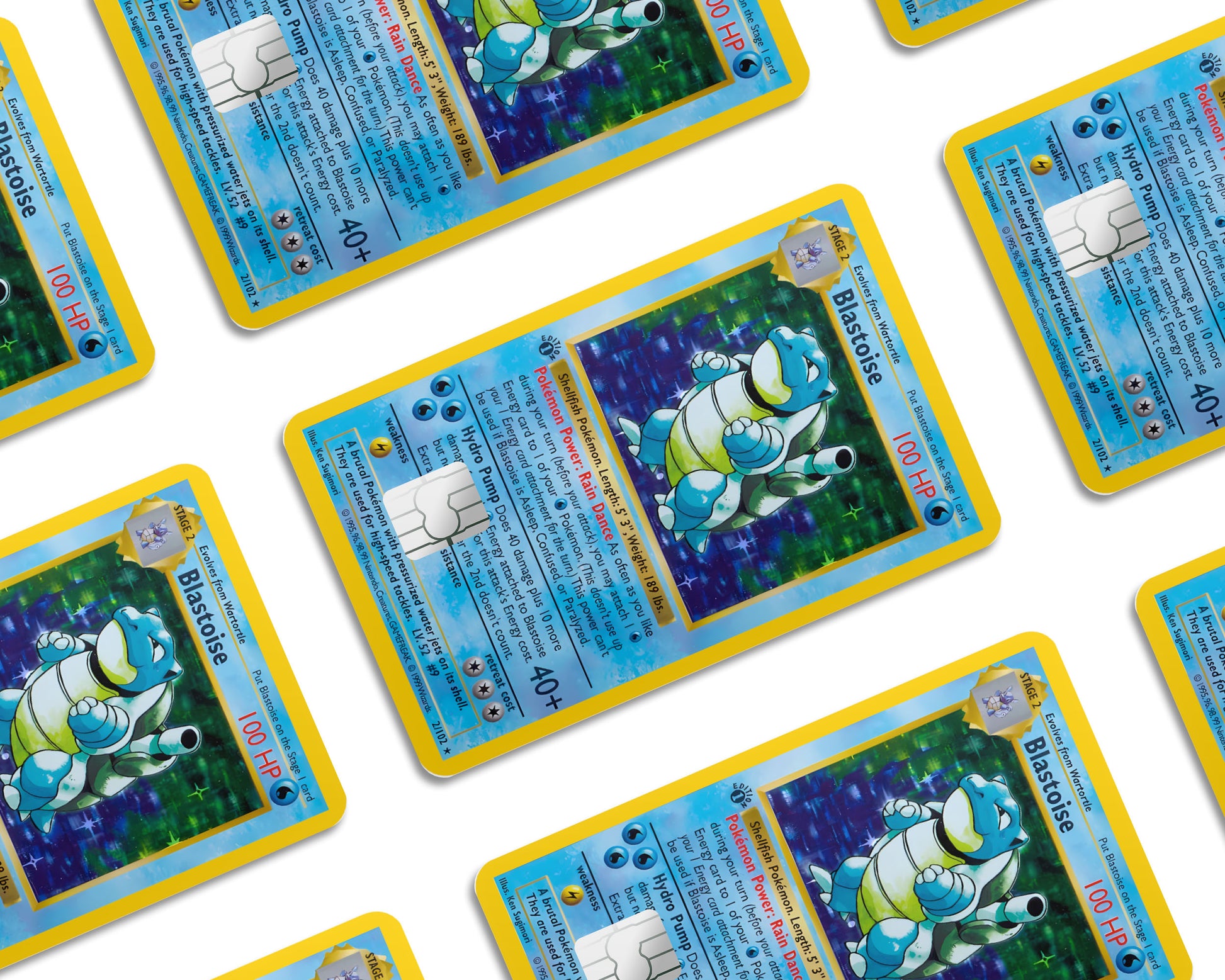 Blastoise Pokemon Card Credit Card Skin Anime Town Creations Blastoise Pokemon Card Credit Card Skin Anime Town Creations