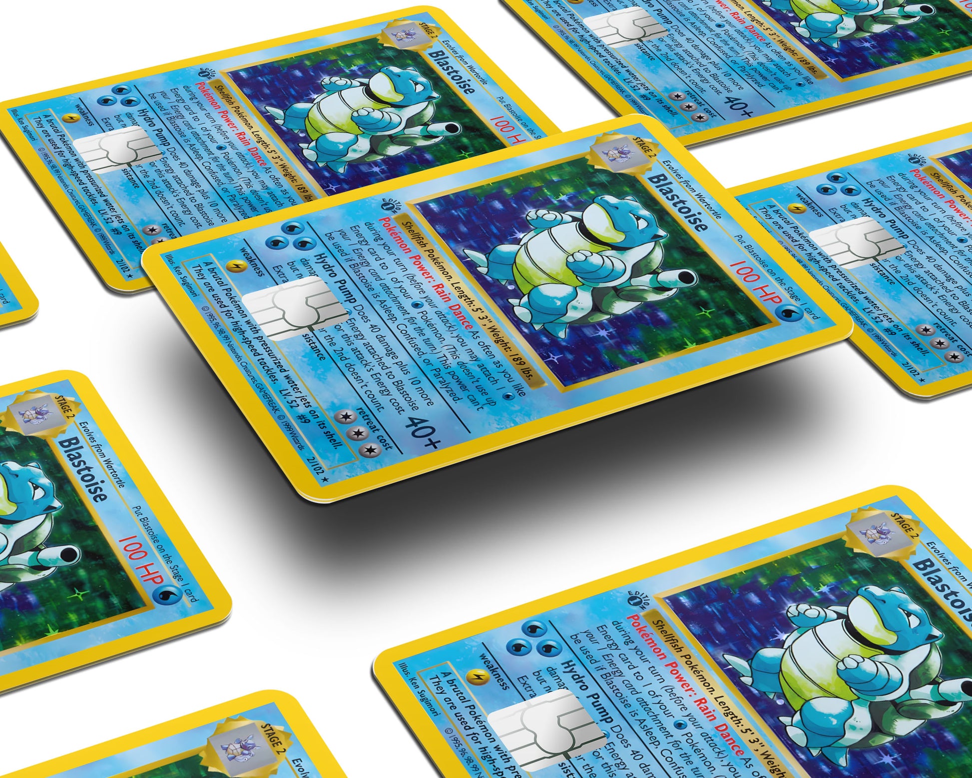 Blastoise Pokemon Card Credit Card Skin Anime Town Creations Blastoise Pokemon Card Credit Card Skin Anime Town Creations