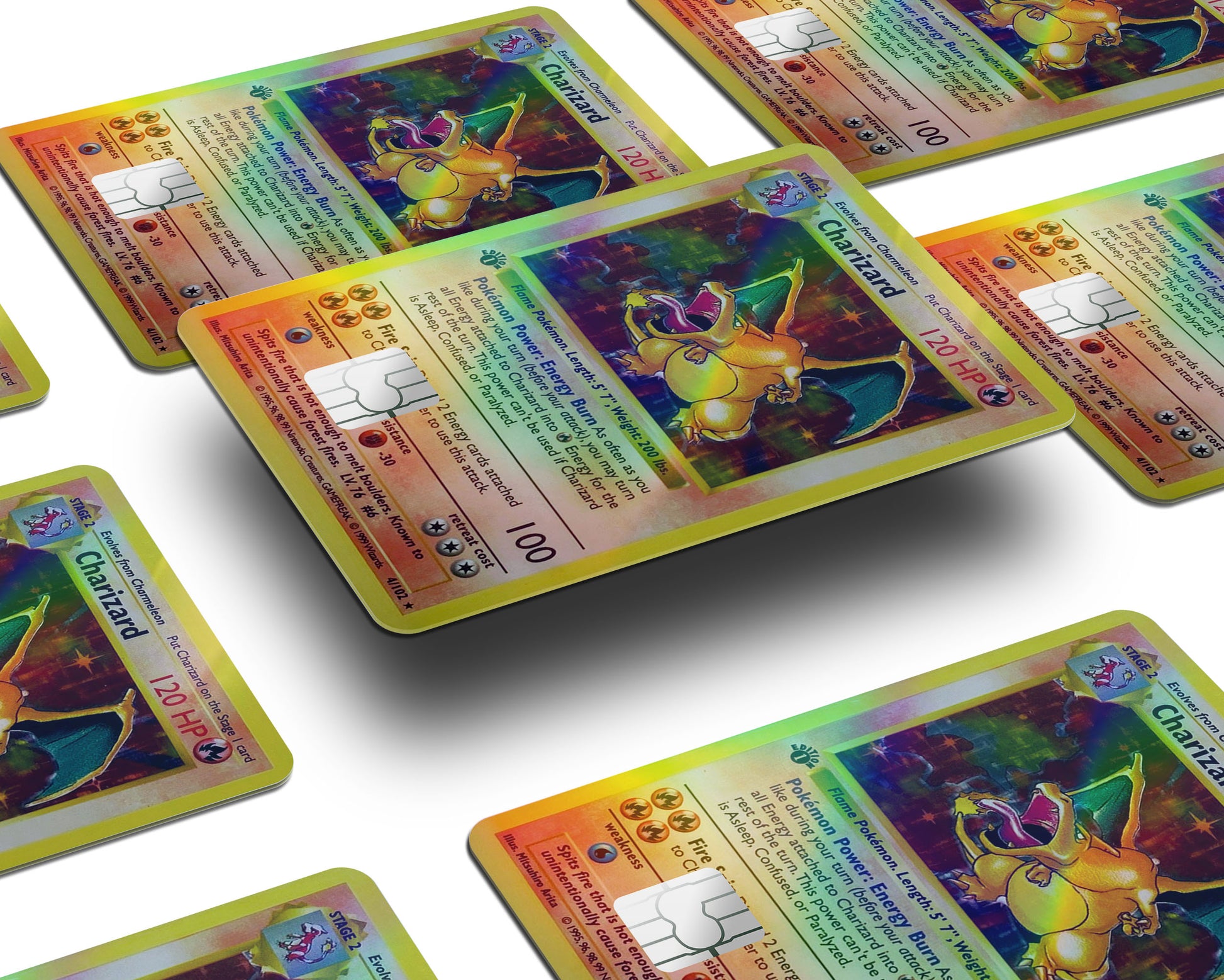 Charizard Pokemon Card Holographic Credit Card Holographic Credit Card Skin Anime Town Creations Charizard Pokemon Card Holographic Credit Card Holographic Credit Card Skin Anime Town Creations