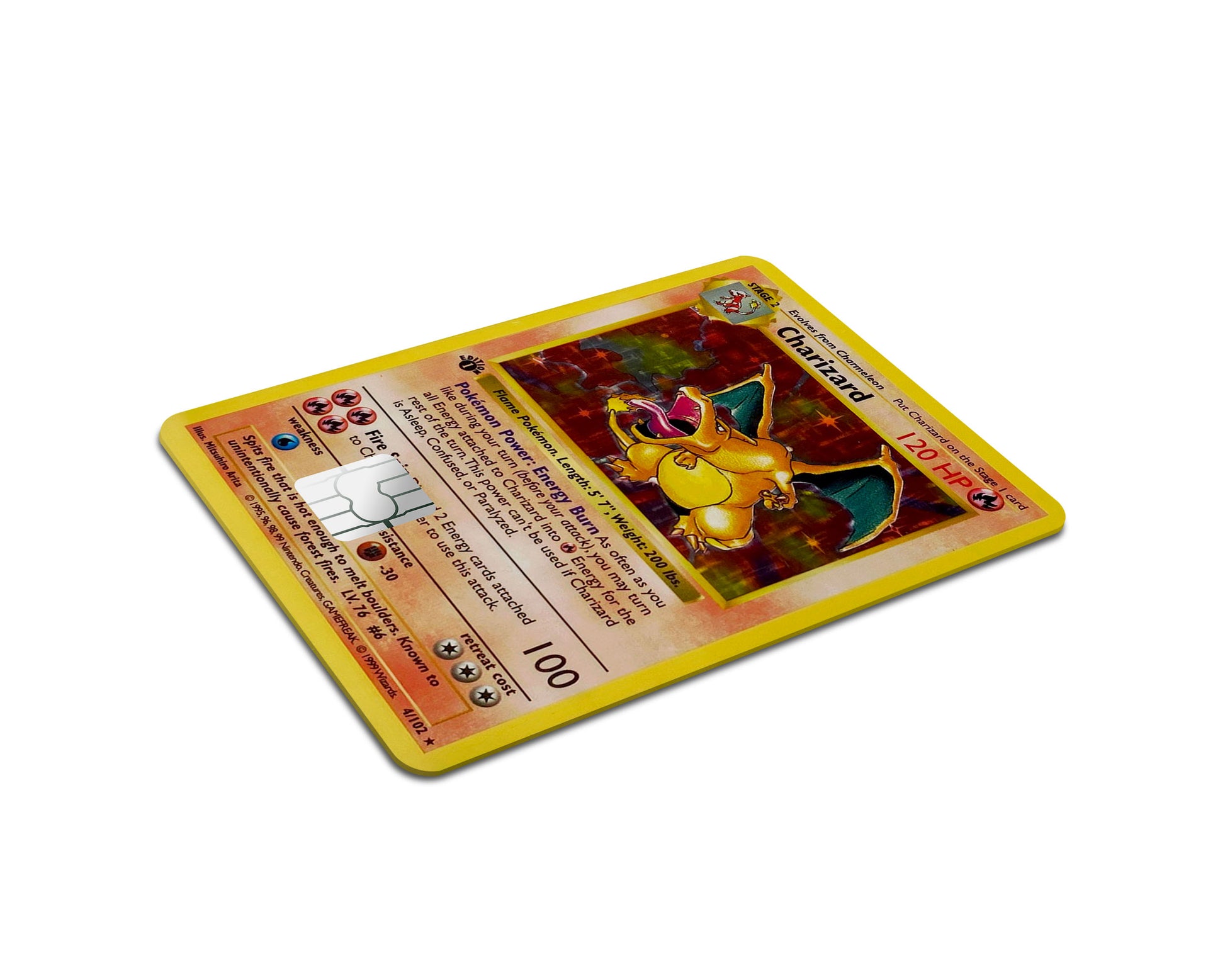 Charizard Pokemon Card Credit Card Skin Anime Town Creations Charizard Pokemon Card Credit Card Skin Anime Town Creations