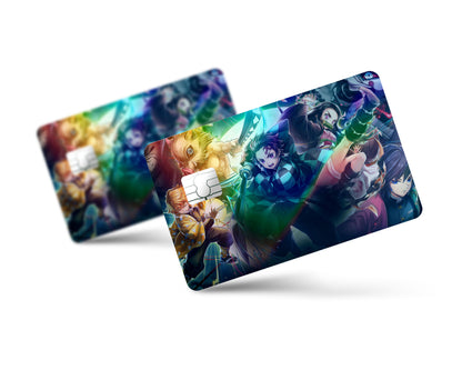 Demon Slayer Squad Holographic Credit Card Skin