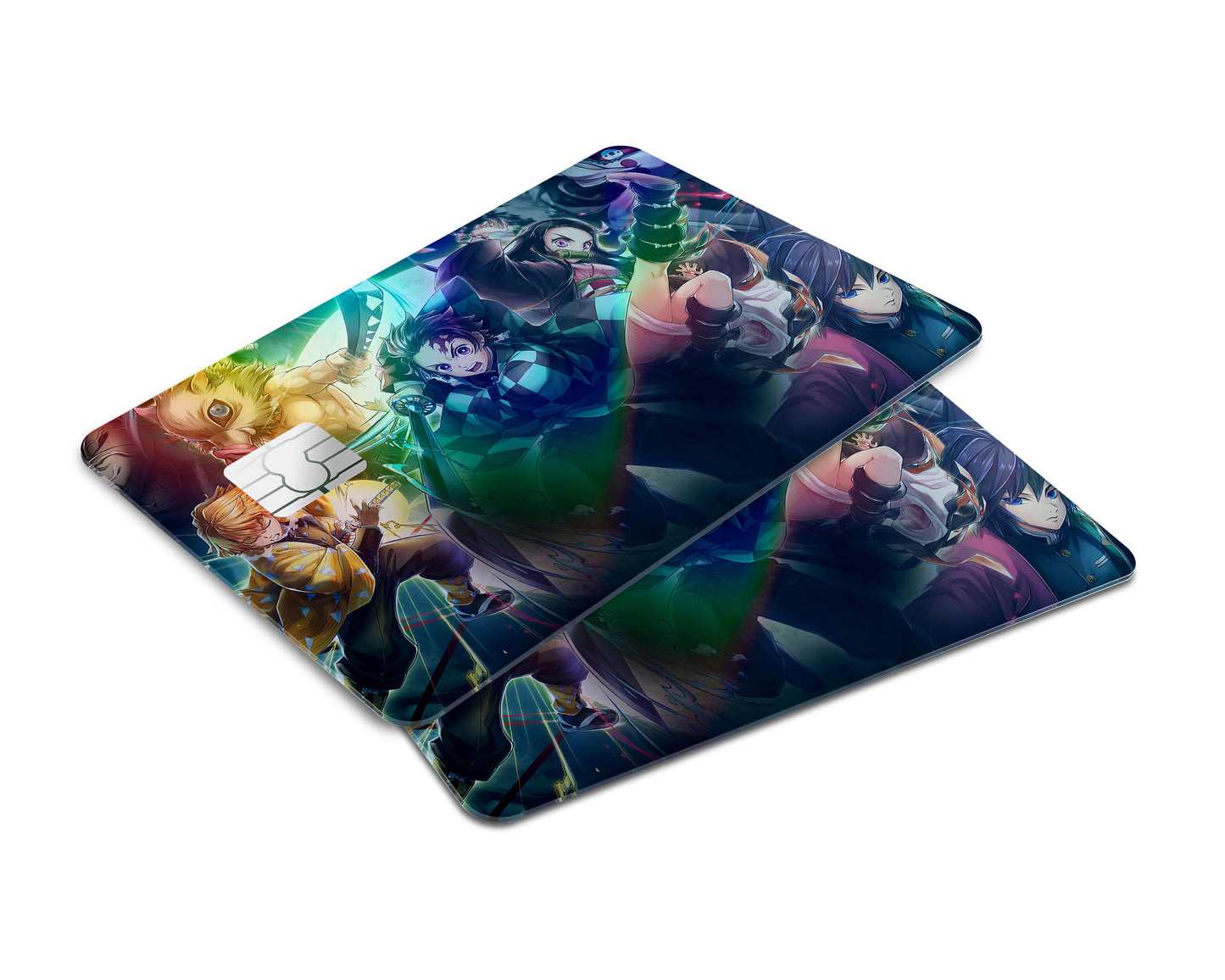 Demon Slayer Squad Holographic Credit Card Skin