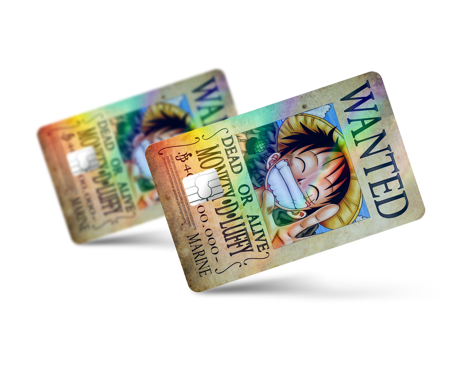  Holographic Credit Card Skin Sticker Cover/Anime Style Debit  Cards Stickers Decal (3) : Office Products