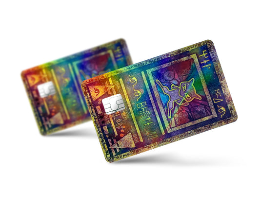 Ancient Mew Pokemon Card Holographic Credit Card Skin