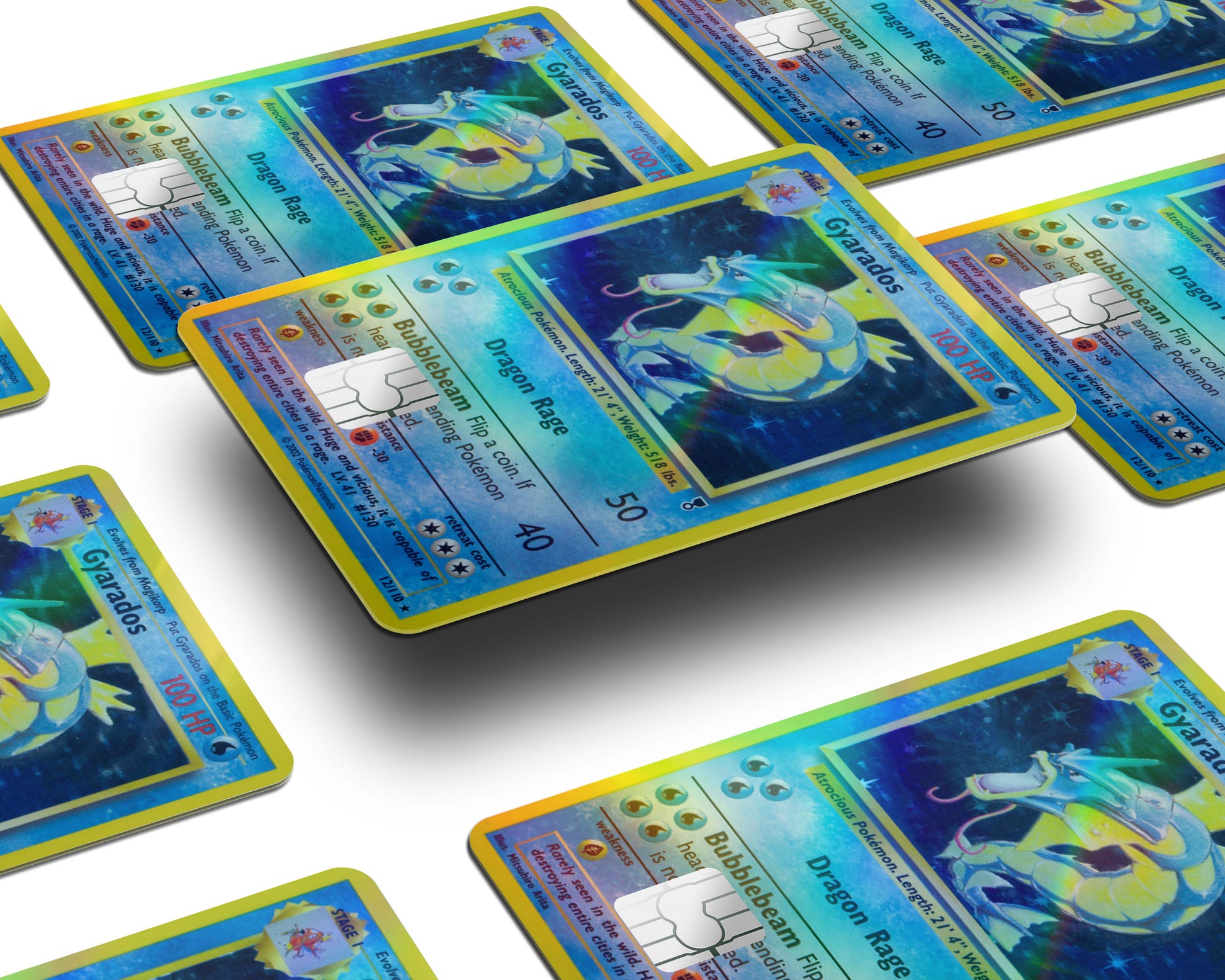 Gyarados Pokemon Card Holographic Credit Card Holographic Credit Card Skin Anime Town Creations Gyarados Pokemon Card Holographic Credit Card Holographic Credit Card Skin Anime Town Creations
