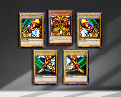 Exodia the Forbidden One Card Metal Poster Set