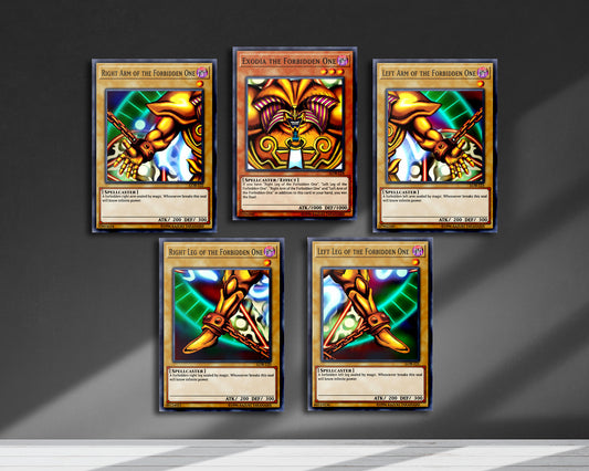 Exodia the Forbidden One Card Metal Poster Set