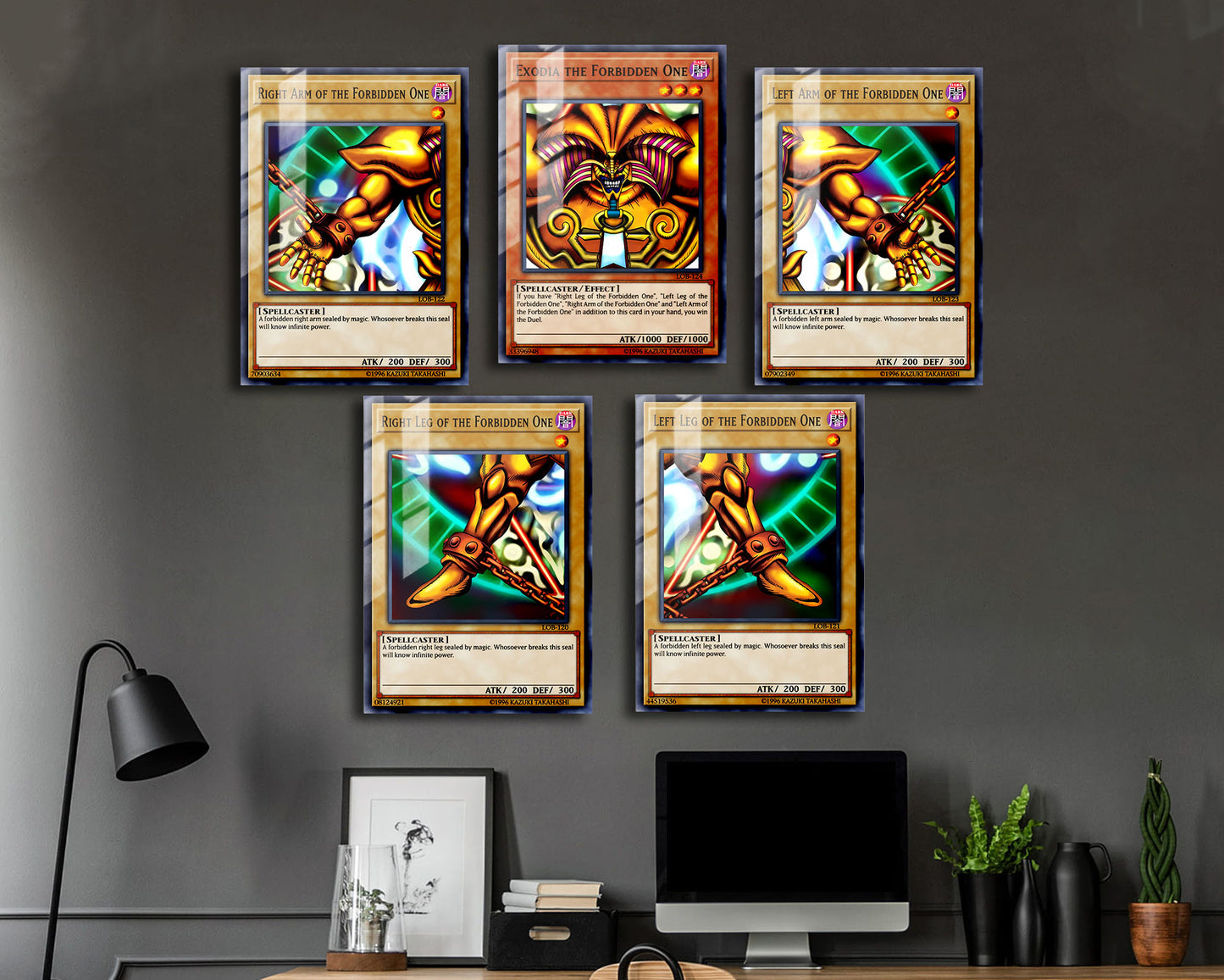 Exodia the Forbidden One Card Metal Poster Set
