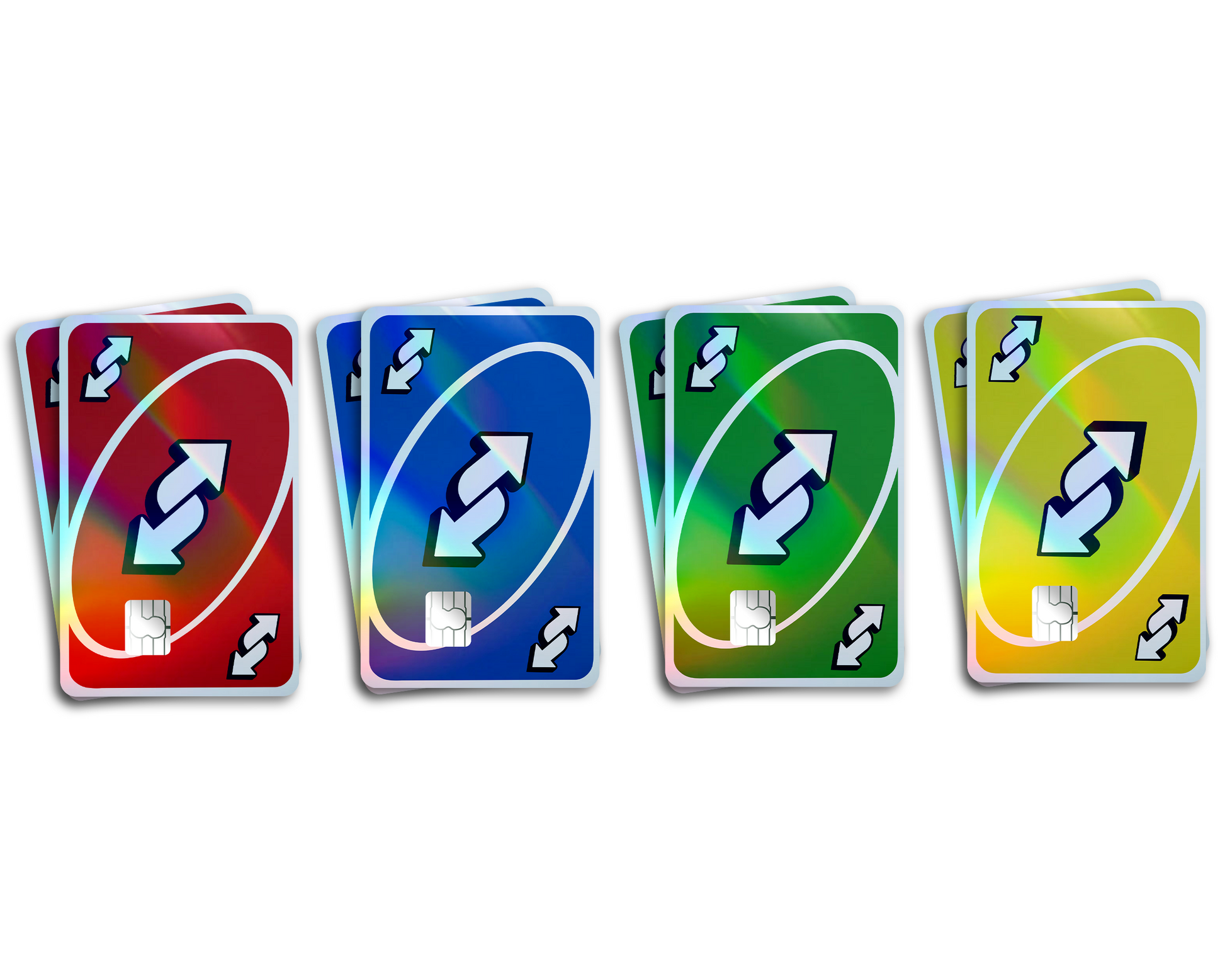 holographic uno cards Uno Reverse Holographic Credit Card Bundle Holographic Credit Card Bundle Skin – Anime Town Creations