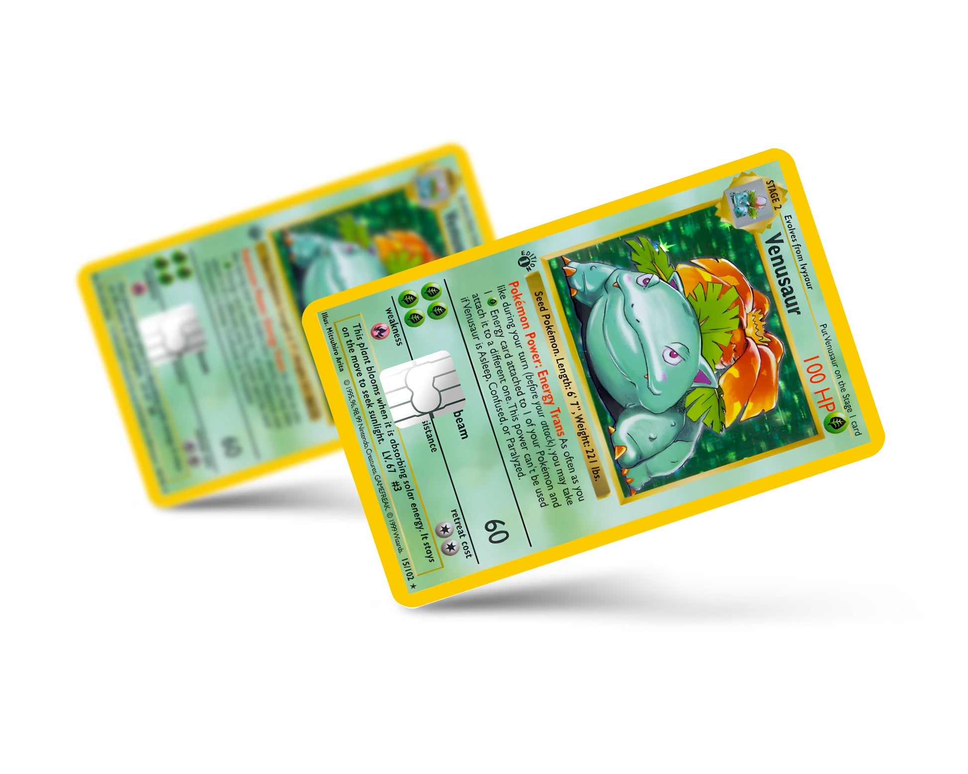 Venusaur Pokemon Card Credit Card Skin Anime Town Creations Venusaur Pokemon Card Credit Card Skin Anime Town Creations