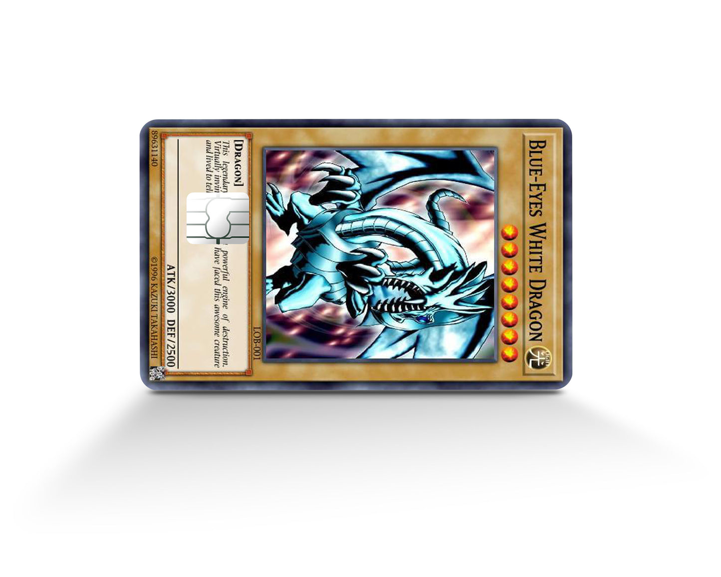 Yugioh Blue Eyes White Dragon 1st Edition Credit Card Skin