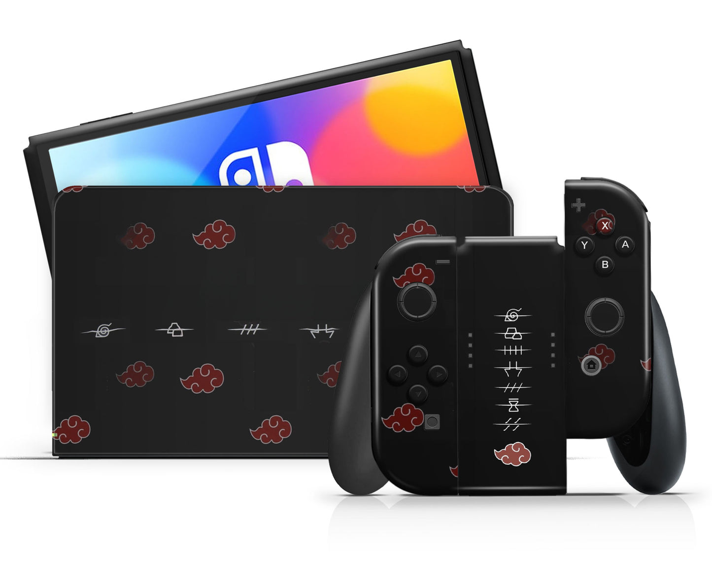 Naruto Akatsuki Headband Switch OLED Skin