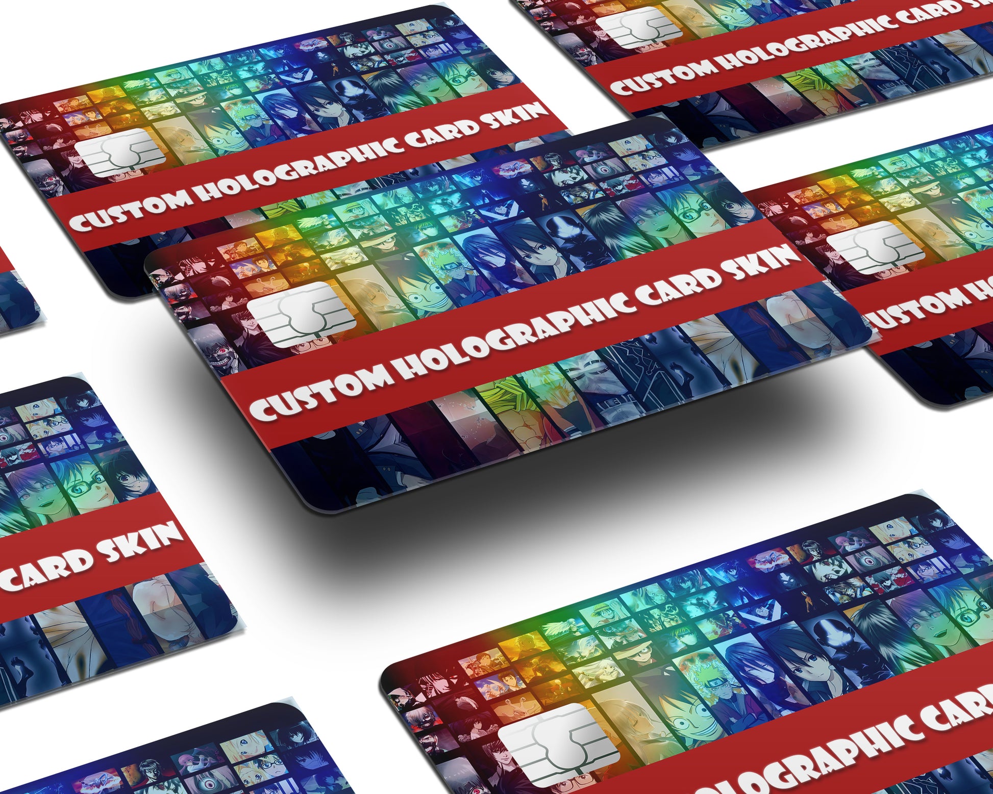 Create Your Own - Custom Holographic Credit Card Skin Debit Card Skin Anime Town Creations Create Your Own - Custom Holographic Credit Card Skin Debit Card Skin Anime Town Creations