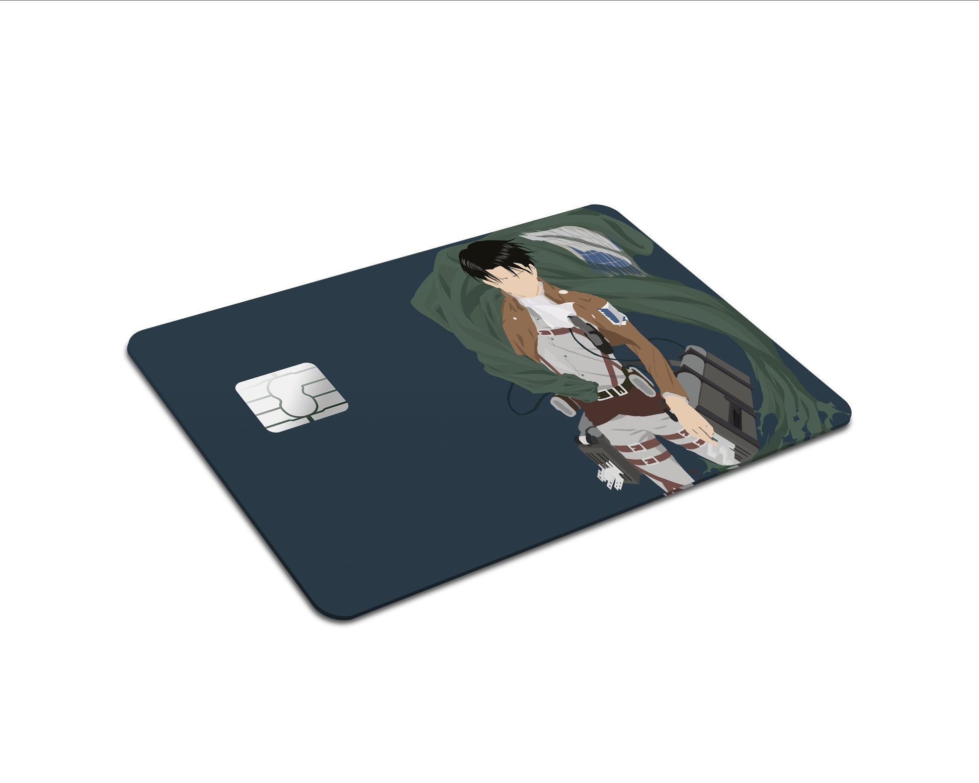 AnimeTown Credit Card Attack on Titan Levi Ackerman Navy Blue Full Skins - Anime Attack on Titan Skin