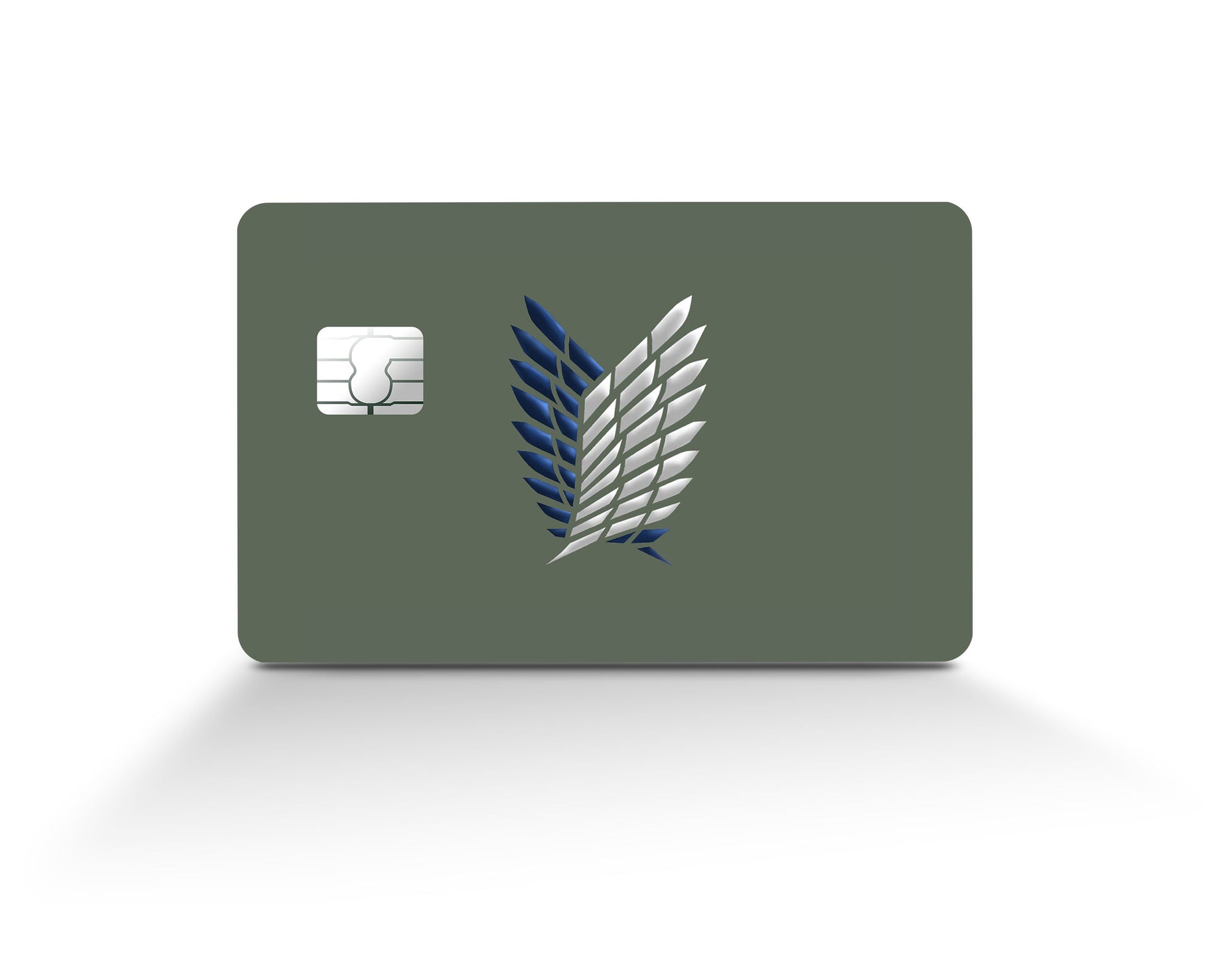 AnimeTown Credit Card Attack on Titan Survey Corps Green Minimalistic Full Skins - Anime Attack on Titan Skin